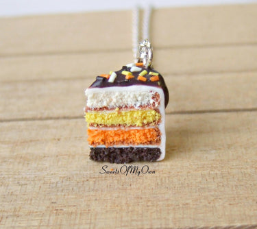 Halloween Cake Slice Charm - SweetsOfMyOwn
